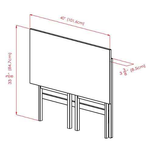 Winsome Wood Xander Computer Desk, Oyster Gray - WoodArtSupply