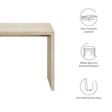 Modway Mirella 54" Faux Travertine Console Table, Modern Entryway Table in Travertine, Minimalist Design, Narrow Hallway Table for Living Room Furniture, Foyer Accent, Chic Corridor Piece Modway
