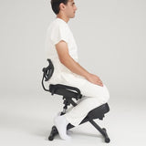 Master Massage Ergonomic Kneeling Chair with Back Support for Office -Posture Chair with Angled Seat and Backrest for Home and Office-Posture Correction Stool-Improve Your Posture Master Massage Equipment