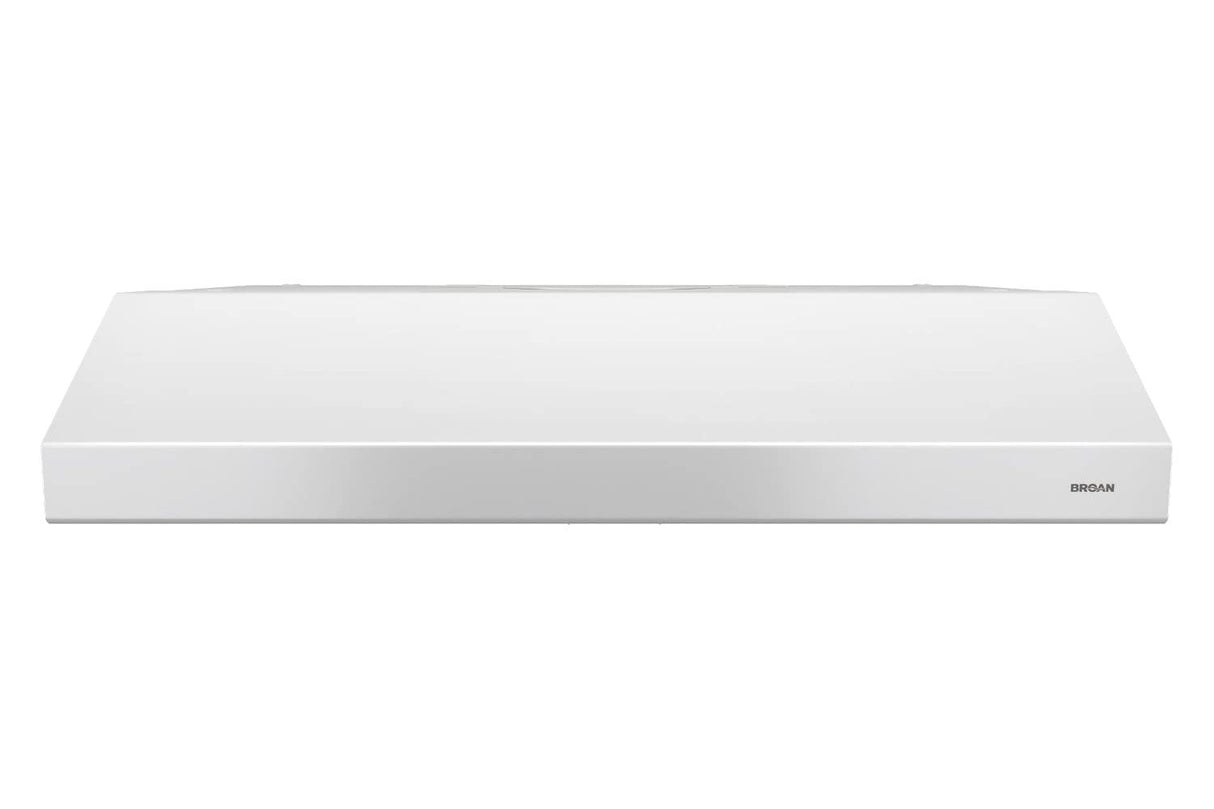 Broan-NuTone BCSD130WW Glacier 30-inch Under-Cabinet 4-Way Convertible Range Hood with 2-Speed Exhaust Fan and Light, 300 Max Blower CFM, White Broan-NuTone