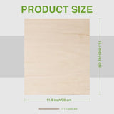 ROBOTIME 6-Pack Laser Wood Sheets 1/8" - 12 x 16 x 1/8 Inch - Basswood 2Pcs & Walnut 2Pcs & Birch 2Pcs - 3mm Plywood Sheets for Laser Cutting, Engraving & Wood Burning (Pyrography) ROBOTIME