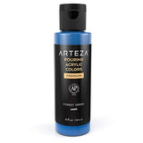 ARTEZA Acrylic Pouring Paint Set, 4 Spring Colors, 4 oz Bottles, High-Flow Paint, No Mixing Needed, Art Supplies for Canvas, Glass, Paper, Wood, Tile, and Stones, 16 Fl Oz (Pack of 1) ARTEZA