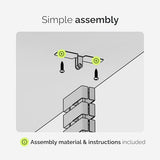 VALU Cable Management Spine – 49 Inch Cable Organizer for Height-Adjustable & Fixed Desks – Sturdy & Flexible with Magnetic Link – Cord Management System Under Desk with Steel Base & Non-Slip Pads VALU
