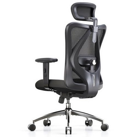 SIHOO M18 Ergonomic Office Chair, High Back Mesh Desk Chair with Adjustable Headrest & Lumbar Support, 330lbs Capacity Computer Chair with 2D Armrests & Wide Cushion, Tilt Lock, for Home Office-Black SIHOO