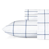 Nautica - Full Sheet Set, Cotton Percale Bedding Set, Crisp & Cool, Stylish Home Decor, Dorm Room Essentials (Plot Blue, Full) Nautica