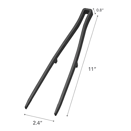 Yamazaki Home Silicone Kitchen Tongs, Silicone, No Assembly Req., Black YAMAZAKI