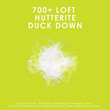 Canadian Down & Feather Co. - Regular Weight Hutterite White Down Duvet King Size - 400 TC Shell 100% Cotton - Made in Canada Canadian Down & Feather Company