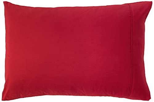 Sweet Home Collection 5 Piece Comforter Set Bag Solid Color All Season Soft Down Alternative Blanket & Luxurious Microfiber Bed Sheets, Red, Twin Sweet Home Collection