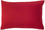 Sweet Home Collection 5 Piece Comforter Set Bag Solid Color All Season Soft Down Alternative Blanket & Luxurious Microfiber Bed Sheets, Red, Twin Sweet Home Collection