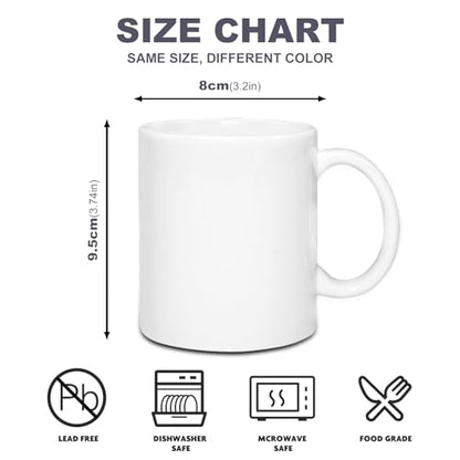 Sumex Set of 24 11oz Sublimation Blanks White Ceramic Coffee Mugs for Tea, Milk, Latte, Hot Cocoa