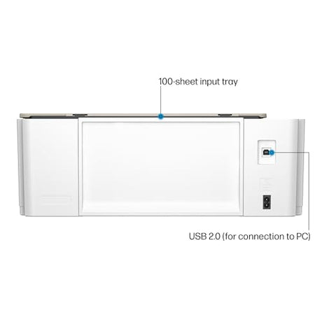 HP Smart-Tank 5000 Wireless All-in-One Ink-Tank Printer with up to 2 years of ink included, mobile print, scan, copy, white, 17.11 x 14.23 x 6.19 HP