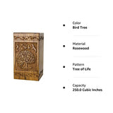INTAJ Cremation Urns for Human Ashes Companion Male Female Wooden Tree of Life Urns Box and Casket for Ashes Men Women Child Pets Cat Dog Urn Burial INTAJ