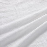 White Ruffled Duvet Cover Twin, 2PCS Soft Washed Microfiber Vintage French Country Duvet Cover Set for Kids Girls, White, 68x90 in CAROMIO