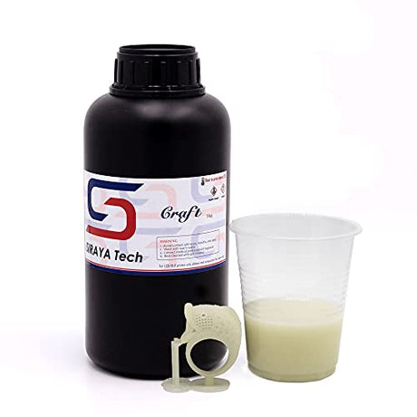 Siraya Tech Craft Glow-in-The-Dark 3D Printer Resin - Rapid Curing, High Resolution 405nm UV Resin for LCD/DLP/8K 3D Printers - Ideal for Outdoor, Decorative & Safety Applications (1kg, Green) Siraya Tech