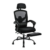 Simple Deluxe Home Office Desk Chair with Footrest, High-Back Mesh Rolling Swivel Reclining Chairs with Wheels, Comfortable Headrest, Lumbar Support, Comfy Arms Simple Deluxe