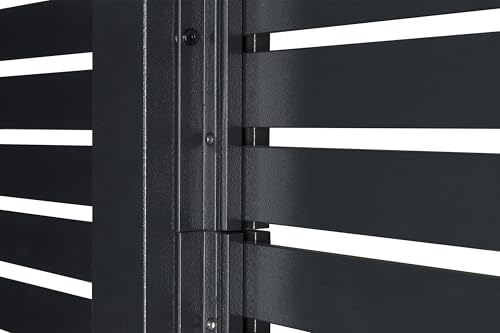 Sojag Meeru 9 ft. x 12 ft. Outdoor Aluminum Pergola with Rustproof Powder-Coated Frame, Welded Anchoring Plates, and Louvered Wall Design for Stylish Backyard Shade and Shelter Sojag