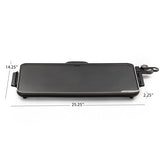 Presto 22-Inch Extra Large Griddle, 22"x 13", Low Profile Design, Ceramic Nonstick, Black 07072 Slimline Presto