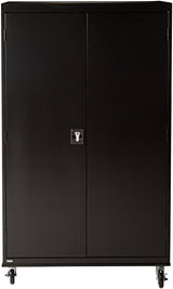 Sandusky Lee TA4R462472-09 Mobile Steel Cabinet, 46" W x 24" D x 78" H, Black Sandusky