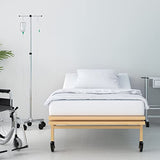 White Hospital Bed Sheets Soft Knitted Sheets 36 x 84 x 14 in Cotton Single Fully Fitted with Elastic All Around, No Wrinkle, Skin Friendly for Home Bed, Massage Table, Hospital, Hotel(4 Pcs) Tudomro
