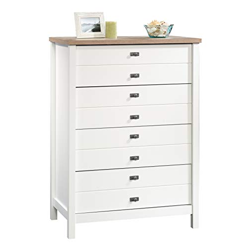 Sauder Cottage Road 4-Drawer Chest, Soft White finish, L: 32.44" x W: 19.29" x H: 44.92" Sauder