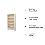 International Concepts Shaker Bookcase, 60-Inch, Unfinished IC International Concepts