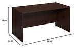 Bush Business Furniture Series C 60W Office Desk in Mocha Cherry, Large Computer Table for Home and Professional Workplace Bush Business Furniture