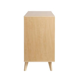 Walker Edison Modern 6-Drawer Dresser Bedroom Storage Organizer, 52 Inch, Riviera Cut-Out Walker Edison