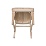 International Concepts Java Chair with Solid Wood Seat, Unfinished IC International Concepts