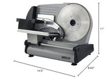 NESCO Stainless Steel Food Slicer Adjustable Thickness, 8.7",Silver Nesco