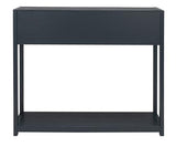 SAFAVIEH Home Collection Sadie Contemporary Navy Blue 2-Drawer Console Table (Fully Assembled) SAFAVIEH