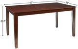 East West Furniture Capri 5 Piece Dinette Set for 4 Includes a Rectangle Room Table and 4 Kitchen Dining Chairs, 36x60 Inch, Mahogany East West Furniture