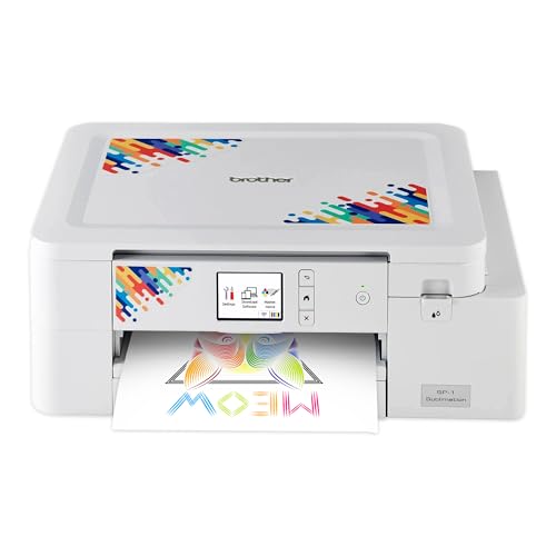 Brother SP-1 Sublimation Printer with Full CMYK 47ml Ink Set, 10 Dye-Sublimation Transfer Sheets & Artspira Design Software