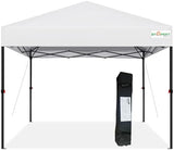 BTEXPERT 10x10ft 1-Person Setup Instant Pop Up Canopy Tent, One Touch Portable Commercial Shelter Outdoor Gazebo 1-Button Push Carrying Wheeled Bag for Home Party Deck Beach Wedding Camping Backyard BTEXPERT