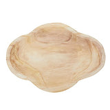 Okuna Outpost 16 In Handmade Wooden Dough Bowls for Decor, Paulownia Wood Cross Shaped Dough Bowl Okuna Outpost