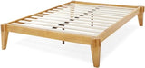 Bme Chalipa 14” Solid Wood Queen Bed Frame with Japanese Joinery - Minimalist Platform Design & Enhanced Storage Bme