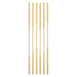 Floor to Ceiling Room Divider, 6/7/8PCS Metal Room Divider Post Privacy Screens with Adjustable Feet, Gold Screen Divider for Room Separation for Home Office Gold 6pieces/H53.5'' ZTYGXMB
