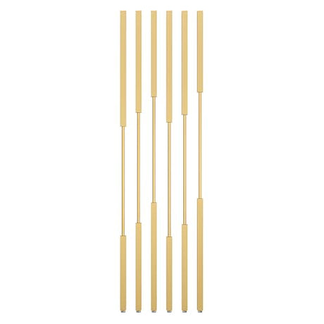 Floor to Ceiling Room Divider, 6/7/8PCS Metal Room Divider Post Privacy Screens with Adjustable Feet, Gold Screen Divider for Room Separation for Home Office Gold 6pieces/H53.5'' ZTYGXMB