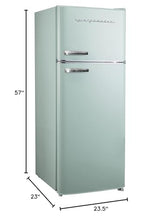 Frigidaire EFR753-MINT 2 Door Apartment Size Refrigerator with Freezer, 7.5 cu ft, Retro, Mint Frigidaire
