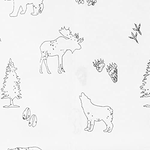Eddie Bauer - King Sheets, Cotton Percale Bedding Set, Crisp & Cool Home Decor (Animal Tracks, King) Eddie Bauer