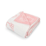 Jay Franco Sanrio Hello Kitty Feather Knit Fluffy Throw Blanket – Reversible Cozy Fuzzy Blanket 50 x 60 Inches, Soft Lightweight Kawaii Pink Bedding for Girls and Kids Jay Franco
