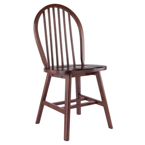 Windsor 2-Pc Chair Set - Walnut - WoodArtSupply