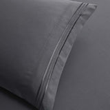Clara Clark RV Queen Sheets, 6 Piece RV Sheets Set - Hotel Luxury Sheets for RV Bunks, Super Soft Bedding Set, Short Queen,Charcoal Gray Clara Clark