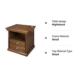Casual Home Lincoln Nightstand Compartment, Concealment Furniture, Mocha Casual Home