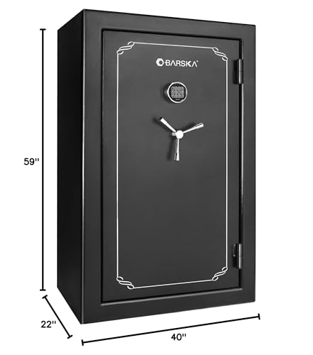 BARSKA Digital Keypad Fireproof Security Long Gun Safe Vault with Lock Out Mode, Silent Mode, Safe Alarm, Low Battery Warning - 19.97 Cu Ft BARSKA