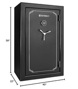 BARSKA Digital Keypad Fireproof Security Long Gun Safe Vault with Lock Out Mode, Silent Mode, Safe Alarm, Low Battery Warning - 19.97 Cu Ft BARSKA