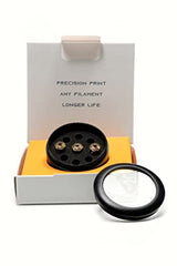 Diamondback Nozzles – V6 Compatible Polycrystalline Solid Diamond Tip 3D Printer Nozzles-Extrusion Efficiency-Any Filament-Long Life-Layer Adhesion-USA Made, 3-Pack (1.75mm x 0.4mm, 0.6mm & 0.8mm) US Synthetic