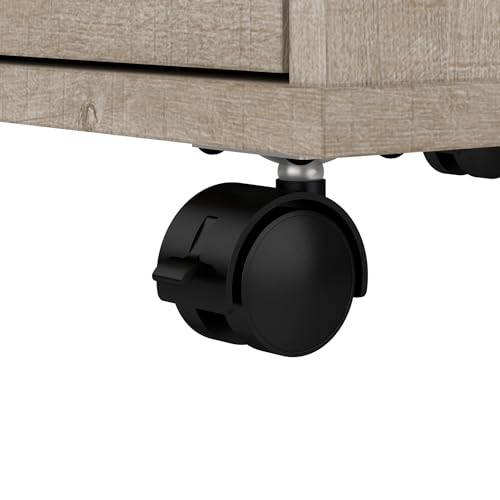 Bush Furniture Key West 2 Drawer Mobile File Cabinet, Rolling File Cabinet for Home Office Bush Business Furniture