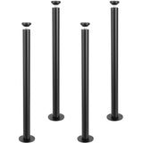 VEVOR 30 Inch Adjustable Desk Legs, Reinforced Steel Office Table Furniture Legs Set of 4 for DIY, 1200 lbs Load Capacity Heavy Duty Desk Legs, Quick Instalation Legs with Adjustable Foot Cup Black VEVOR