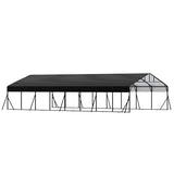 20x40 ft Metal Carport Kits with Galvanized Steel Roof, Heavy Duty Metal Roof Carport with Enhanced Base, TallMetal Carports Kits Garage for Tractors, Pickup, Boat, Car GarveeLife