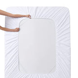 Manyshofu Extra Deep Pocket King Size Sheets - Hotel Luxury 1800 Thread Count Sheets & Pillowcases - Microfiber Bedding Set up to 24" Mattress - Pure White Bed Sheets 18-24 Inch Deep Pockets - 4 Piece